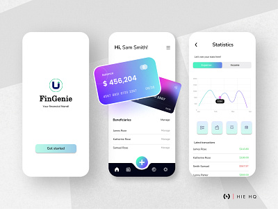 FinGenie - A finance manager app branding crypto design finance fintech illustration interaction design logo management market product design trade trading ui ui design uiux ux