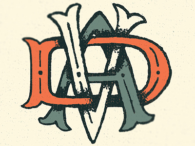 Monogram hand drawn logo monogram tattoo typography