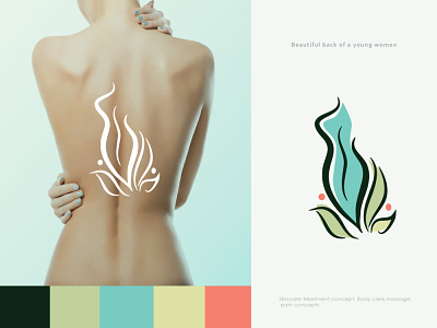 Women Body Care Nature Logo beautylogo branding brandlogo illustration logodesign massagelogo nature spalogo therapylogo womenlogo