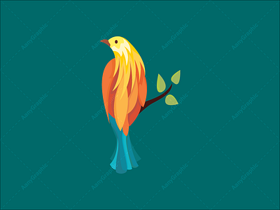 Colourful Bird Logo birdlogo colourfullogo