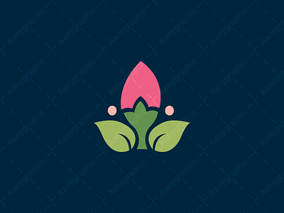 Pink Flower Logo