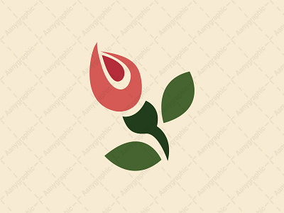 Rose Flower Logo beauty buylogo flowerlogo logoforsale logolooking logoneed naturelogo roselogo