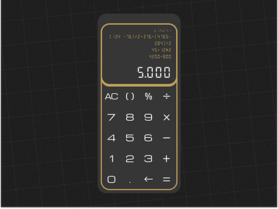 DailyUI 004 - Calculator 80s app calculator dailyui design figma phone retro ui