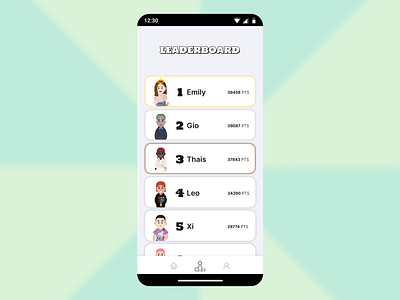 DailyUI 019 - Leaderboard