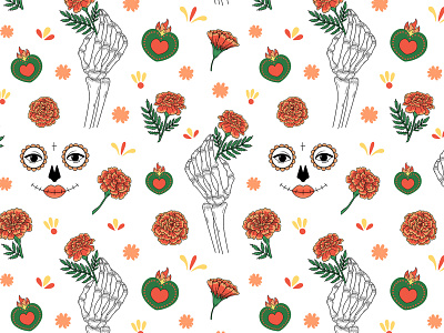 Pattern for El Día de Muertos