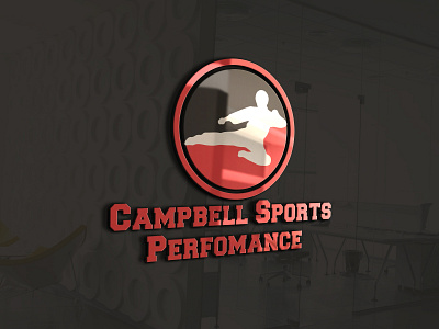 CAMPBELL SPORTS PERFOMANCE 3d branding custom fiverr graphic design gym illustration logo sports vector