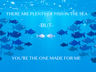 Fish in Love<3 design graphic design illustration typography