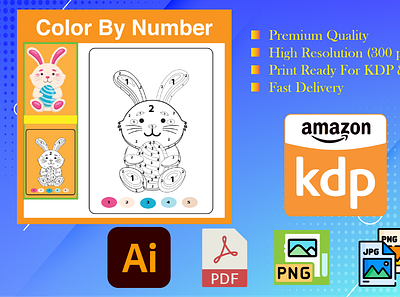 create unique kids color by number coloring book pages for amazo amazon book design color by number coloring book coloring pages graphic design