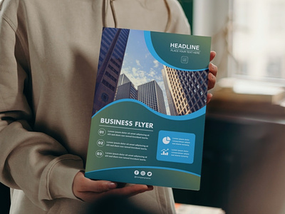 Vertical Business Flyer Template corporate flyer identity