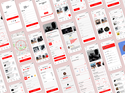 A Workspace & Tools Rental App For Artists & Artisans mobile app mobile design product design rental app design ui design ux design