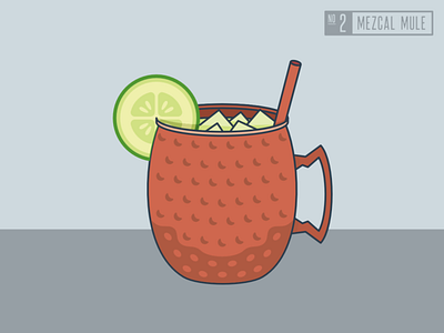 Cocktail 2 of 12 - Mezcal Mule branding design graphic design illustration logo