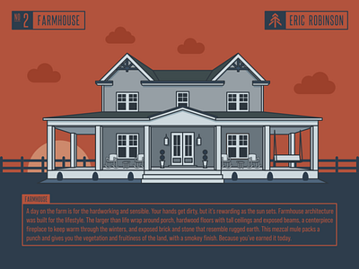 House 2 of 12 - Farmhouse design graphic design illustration