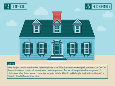 House Illustration 4 of 12 - Cape Cod branding design graphic design illustration