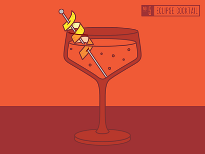 Cocktail Illustration 5 of 12 - Eclipse Cocktail branding design graphic design illustration