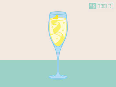 Cocktail Illustration 6 of 12 - French 75