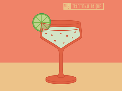 Cocktail Illustration 8 of 12 - Traditional Daiquiri