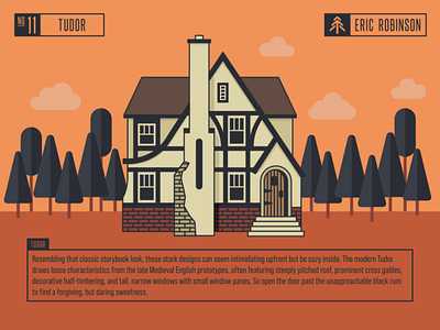 House Illustration 11 of 12 - Tudor branding design graphic design illustration