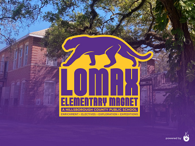 Lomax Elementary Magnet Logo branding design graphic design illustration logo