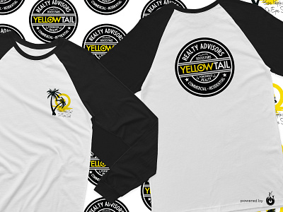 YellowTail Realty T-Shirt branding design graphic design illustration logo