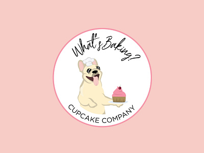 What's Baking Cupcake Company Logo branding design graphic design illustration