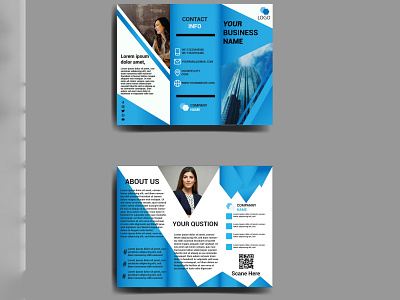 Trifold brochure 07 branding brochure design flyers graphic design illustration print trifold vector