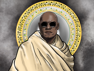 Mahatma Morpheus branding icon illustration