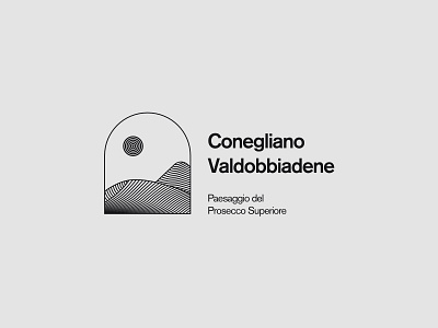 Conegliano Valdobbiadene art brand concept logo logotype trademark unesco wine