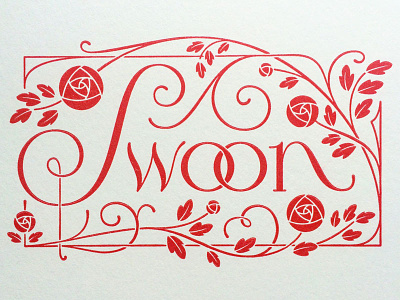 Swoon illustration lettering