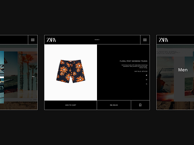 Zara Concept design minimalism ui ux web website