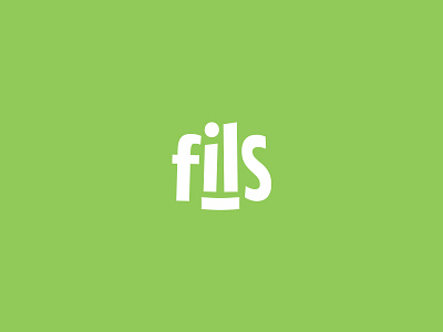 Fils brand identity branding delivery eat green logo vector