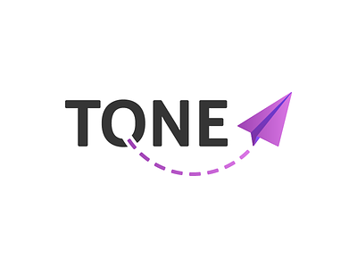 Tone - logo variant 1 apps brand gradient identity logo product purple