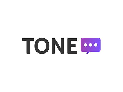 Tone - logo variant 3 apps brand chat gradient identity logo message product purple