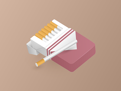 Cigarette Packet Illustration