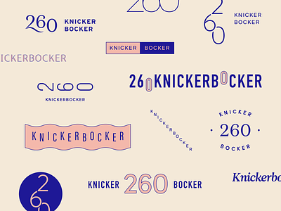 What's a Knickerbocker? composition design logo typography