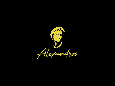 Alexandros alexandros dark design illustration logo portrait logo tailor