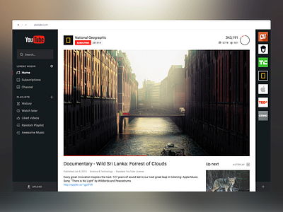 YouTube Redesign - WIP 3