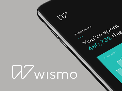 wismo banking app banking branding dynamic identity identity design iphone logo logo design money w wismo