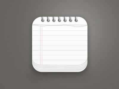 Notepad App Icon app apple icon ios iphone logo notepad