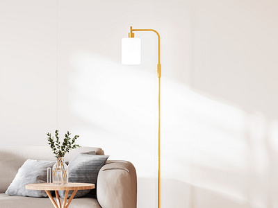 Industrial Floor Lamp -- Soft Lighting