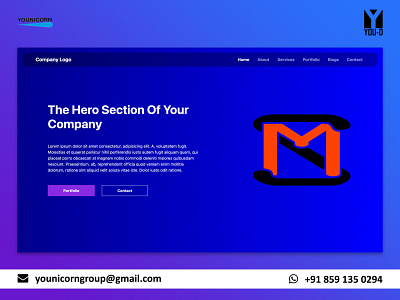 Hero Section hero section ui web design web development website design website development