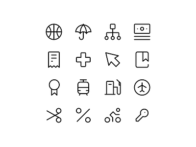 New icons added to the growing collection of Basicons app design icon iconography icons icons design illustration ui ux