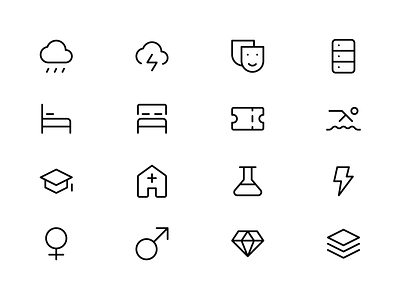 Fresh icons added to the growing collection of Basicons icon icon set icons illustraion line art product design