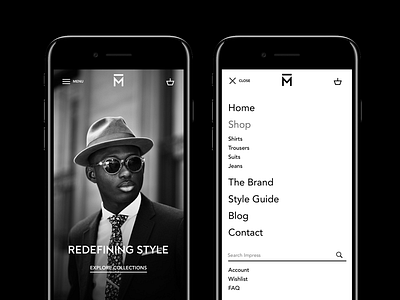 Ecommerce Website - Mobile app ecommerce fashion mobile website