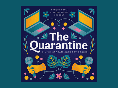 The Quarantine branding covid design flat illustration illustration music procreate