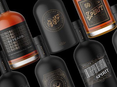 Bottle Label Vintage Typography by Alex Lesik on Dribbble