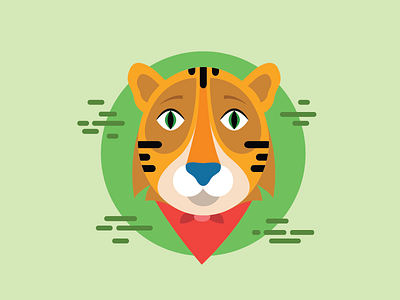 Tony the Tiger (2/3) flat design flat illustration graphic design tiger