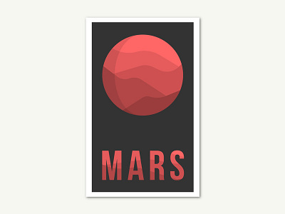 Welcome to Mars art graphic mars planet planets poster space vector vector art