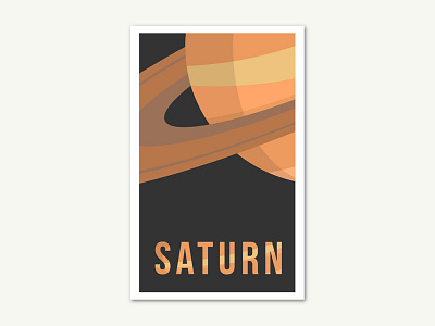 Saturn art graphic mars planet planets poster space vector vector art