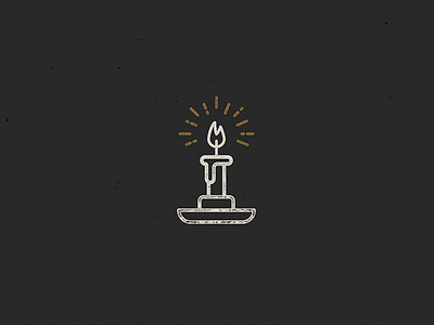 Lumen black candle gold grunge icon limited white