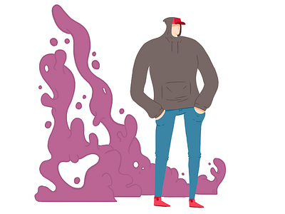 Gloopy smoke art design digital illustration graphic illustration